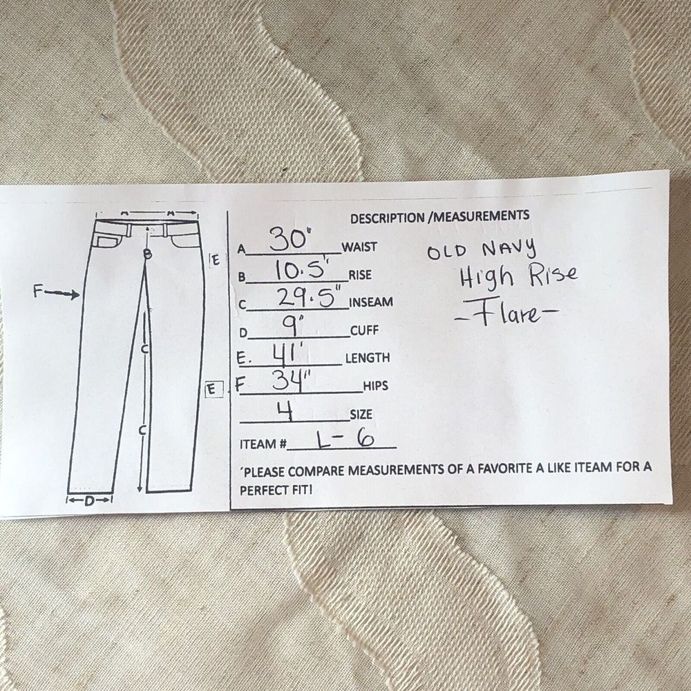 Old Navy Flare Jeans Women's 4 Regular Blue Mid Rise Frayed Hem Dark Wash - Picture 6 of 9